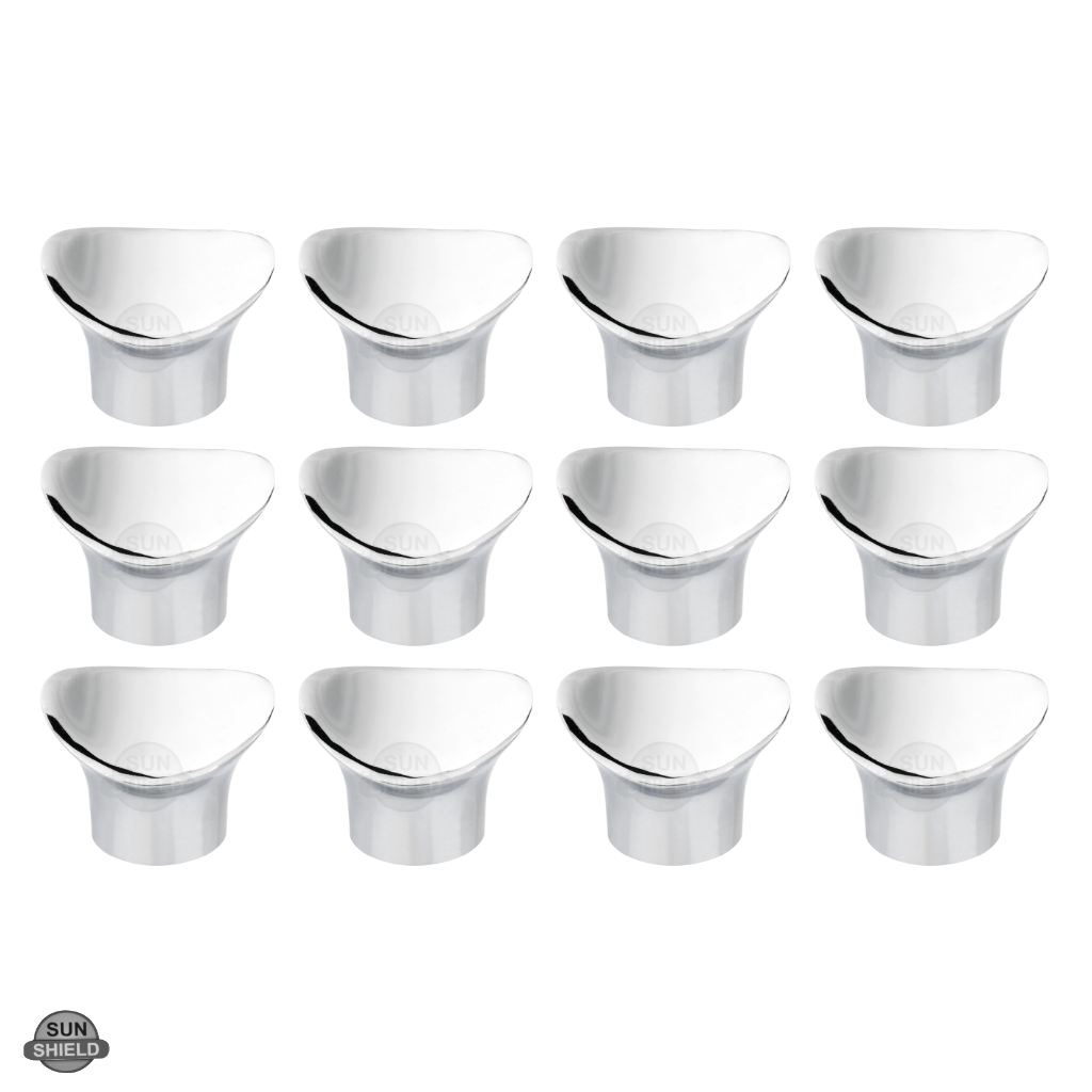 Arcus Knob CP: Aluminum, 1.25-inch Polished Chrome