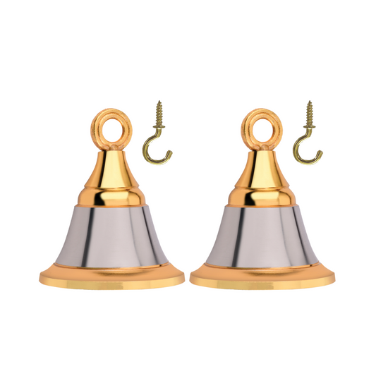 Hanging bells for pooja mandir Silver Gold Finish