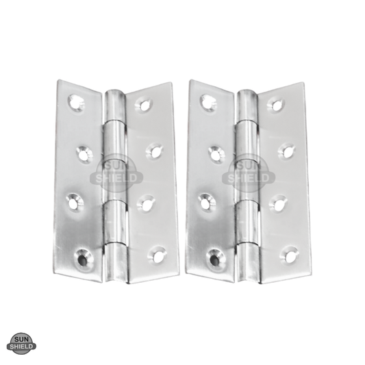 4 Inch Steel Butt Hinges, Stainless Steel 12 gauge