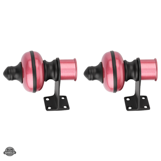 Mandir Pink Black Curtain Bracket 1 inch (25mm)