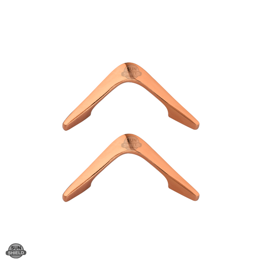 Delta Knob Rose Gold - 3-inch Vintage Style Aluminum Drawer Pull