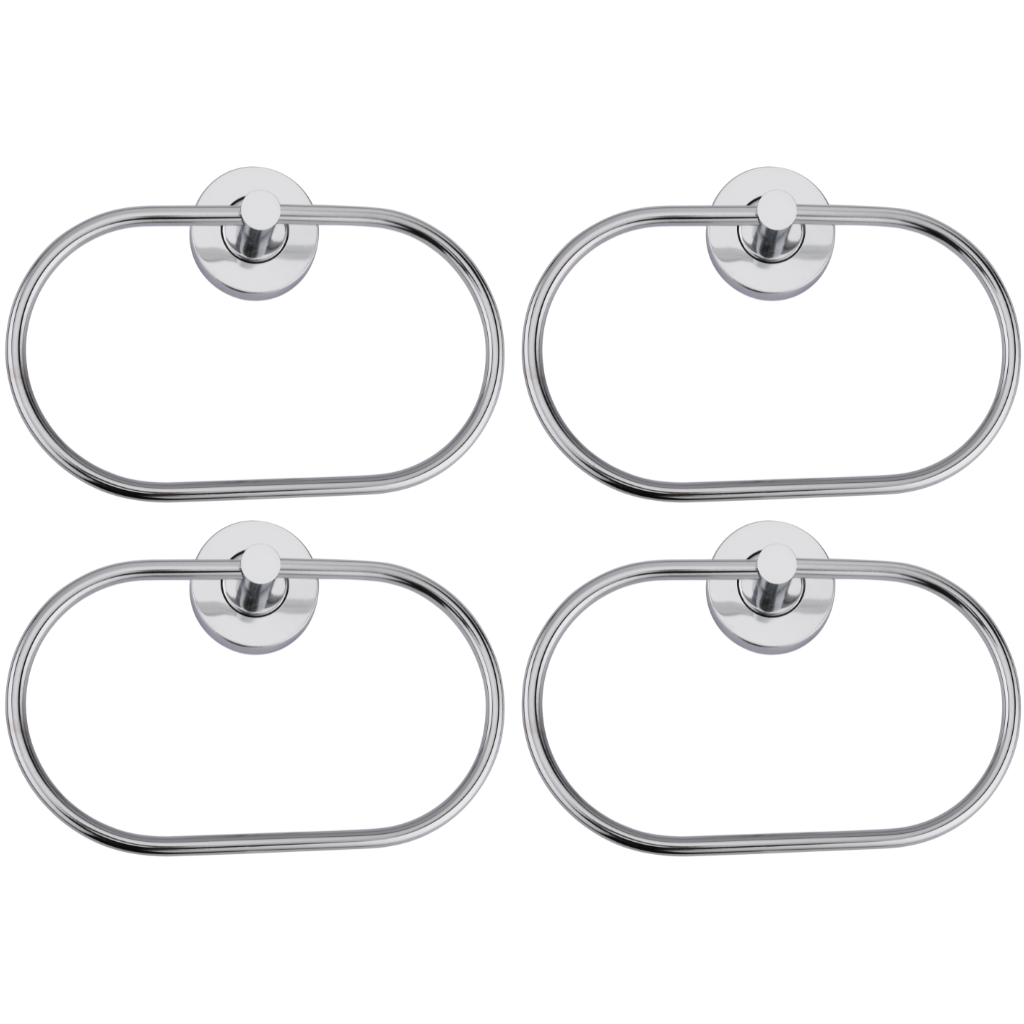 Steel Towel Ring, SS Finish, Oval