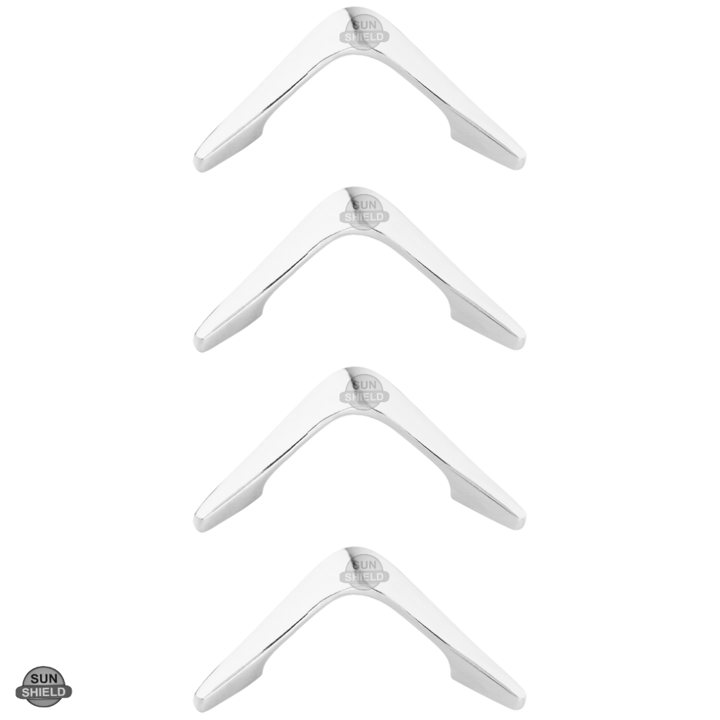 Delta Knob CP - 3-inch Vintage Style Aluminum Drawer Pull