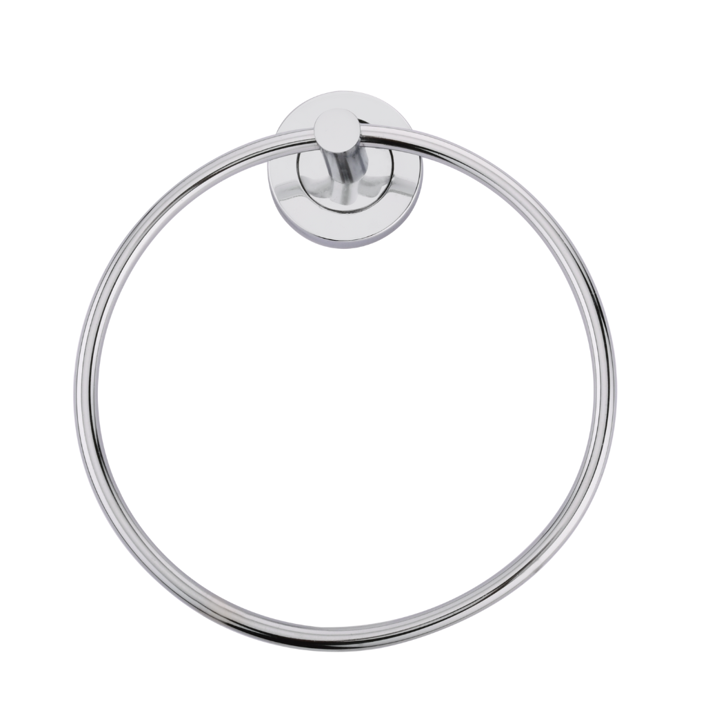Steel Towel Ring, SS Finish, Round