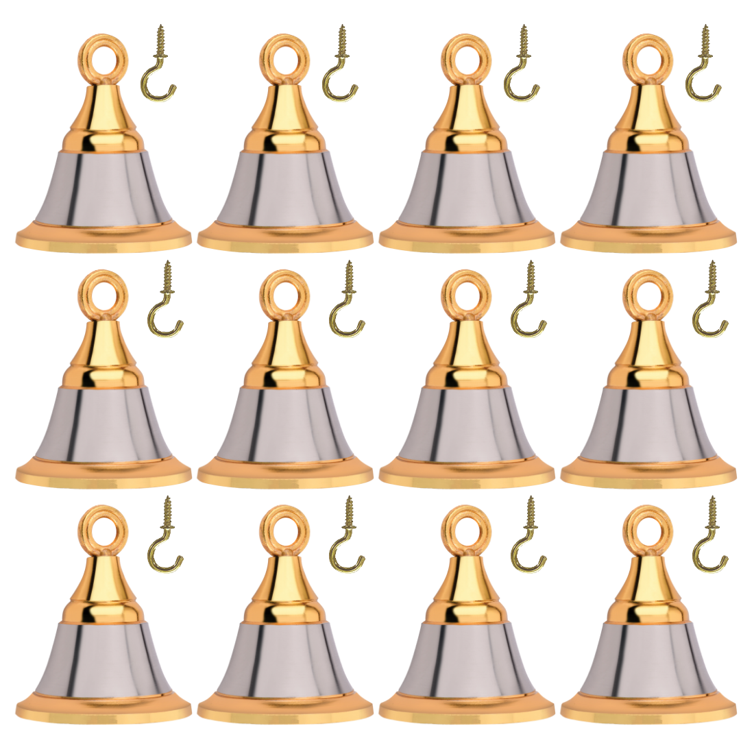 Hanging bells for pooja mandir Silver Gold Finish