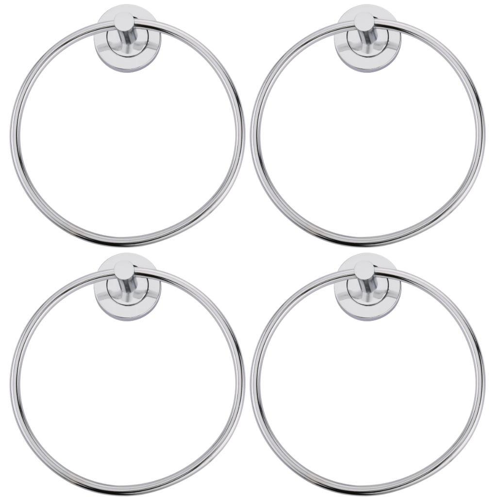 Steel Towel Ring, SS Finish, Round